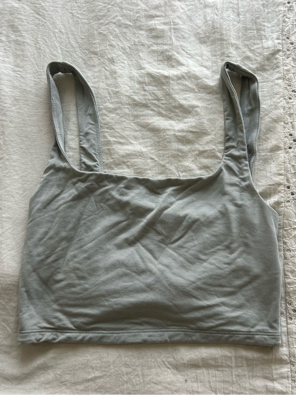 Wilfred Sage Green Ribbed Tank Top